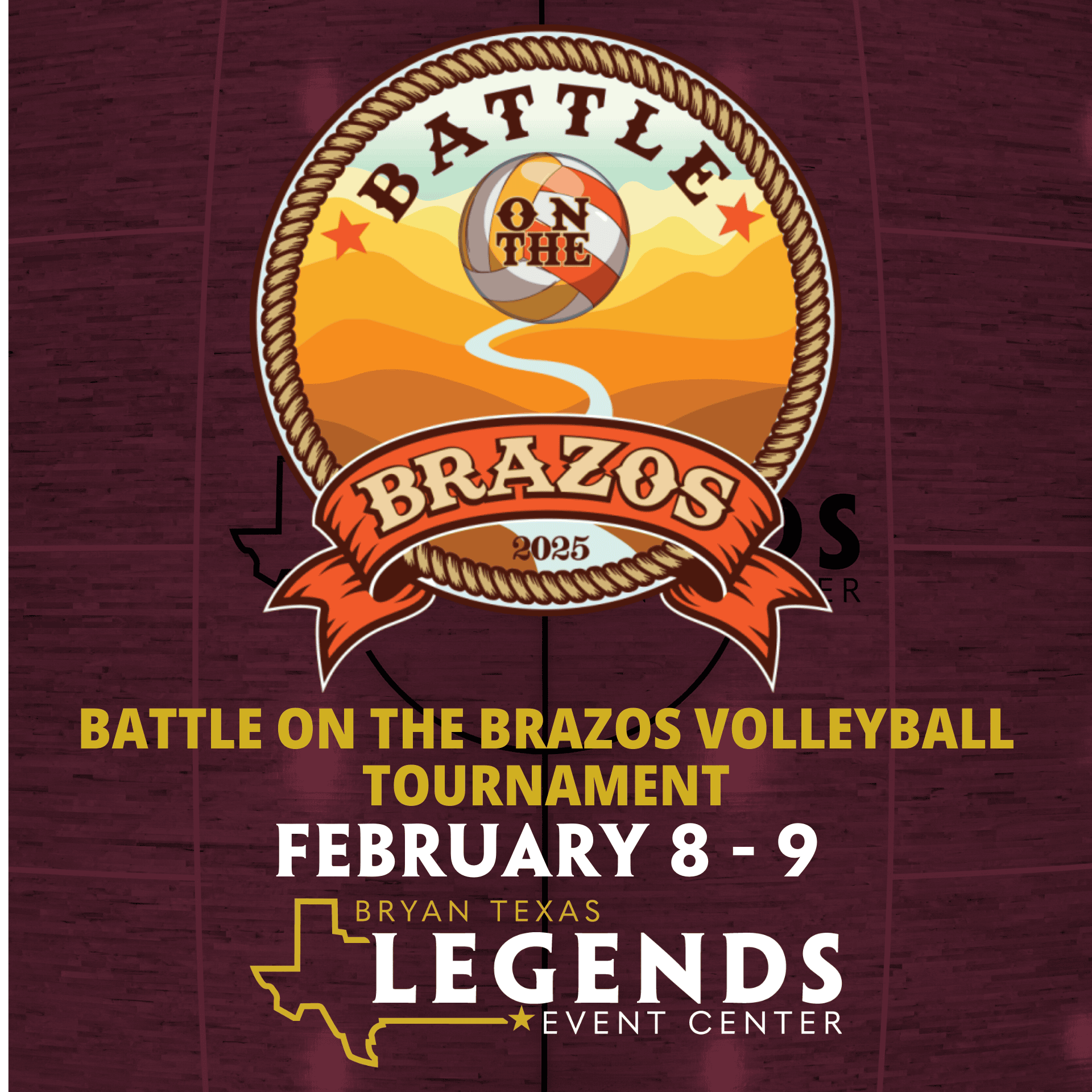 Battle on the Brazos Volleyball Tournament - Legends Event Center